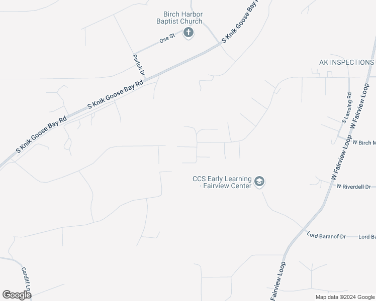 map of restaurants, bars, coffee shops, grocery stores, and more near 3866 South Lance B Circle in Wasilla