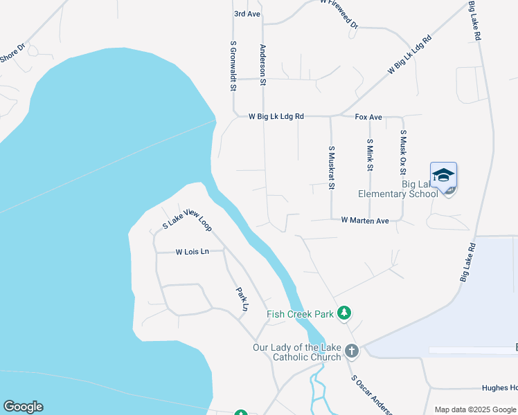 map of restaurants, bars, coffee shops, grocery stores, and more near 3838 South Wolverine Drive in Wasilla