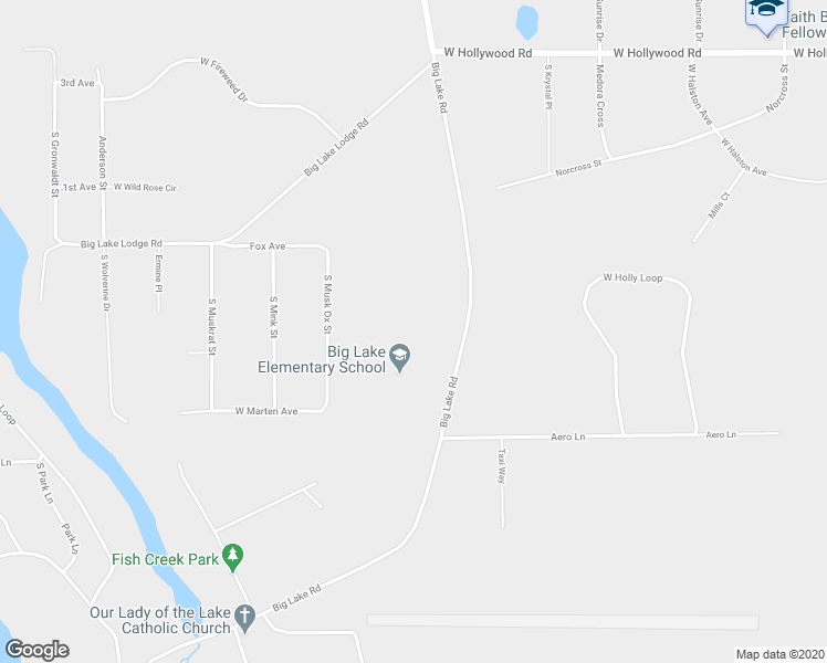 map of restaurants, bars, coffee shops, grocery stores, and more near 3808 South Big Lake Road in Wasilla