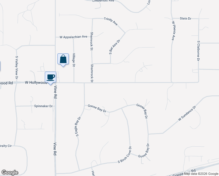 map of restaurants, bars, coffee shops, grocery stores, and more near 3681 South Goose Bay Drive in Wasilla