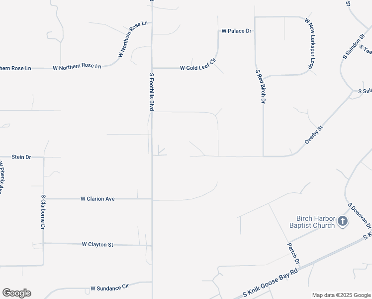 map of restaurants, bars, coffee shops, grocery stores, and more near 4595 Overby Street in Wasilla