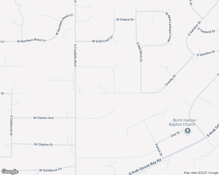 map of restaurants, bars, coffee shops, grocery stores, and more near 4565 Overby Street in Wasilla