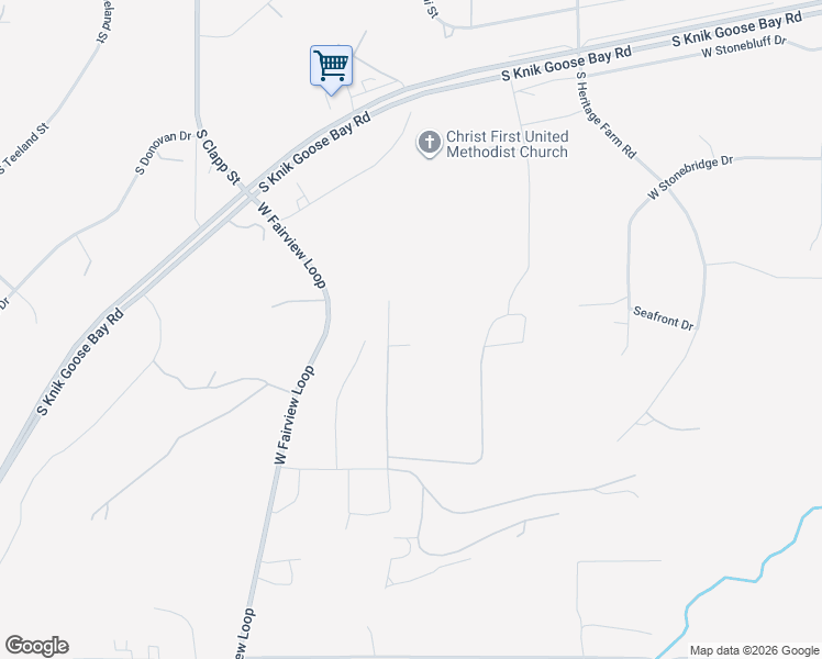 map of restaurants, bars, coffee shops, grocery stores, and more near 3105 Top of the World Circle in Wasilla