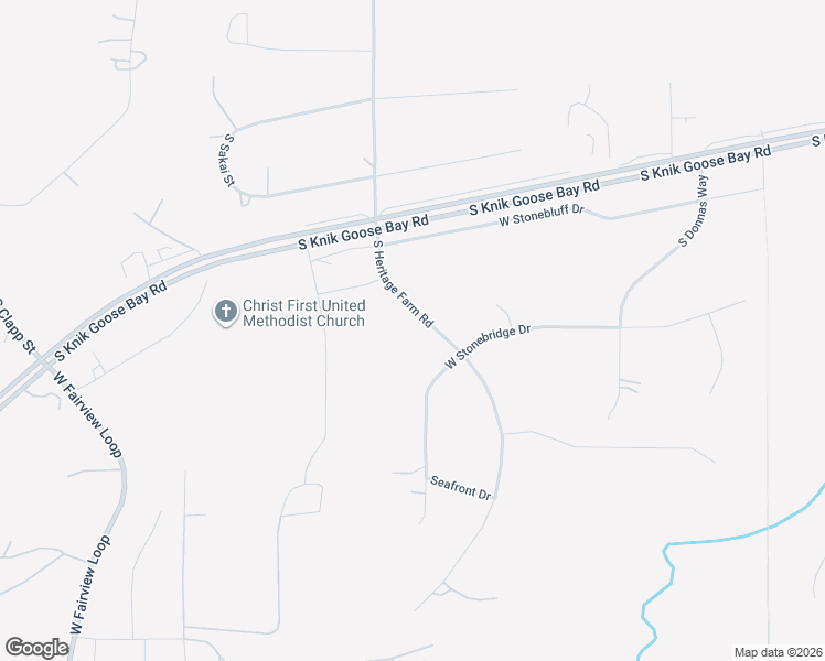 map of restaurants, bars, coffee shops, grocery stores, and more near 2840 South Heritage Farm Road in Wasilla