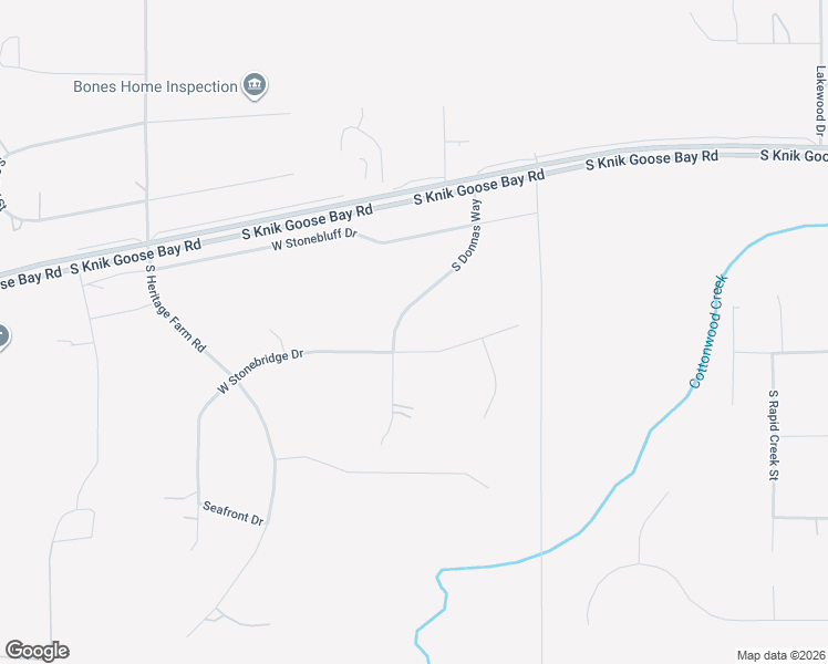 map of restaurants, bars, coffee shops, grocery stores, and more near 2540 West Stonebridge Drive in Wasilla
