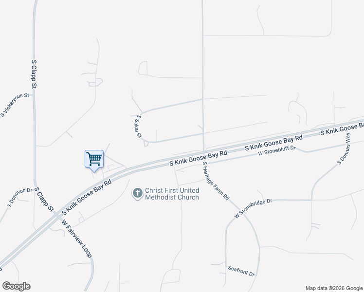 map of restaurants, bars, coffee shops, grocery stores, and more near 3461 South Sakai Street in Wasilla