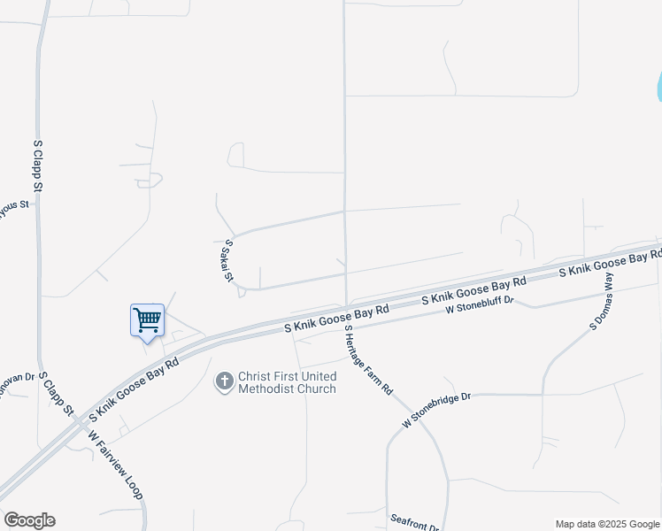 map of restaurants, bars, coffee shops, grocery stores, and more near 3500 West Sakai Street in Wasilla