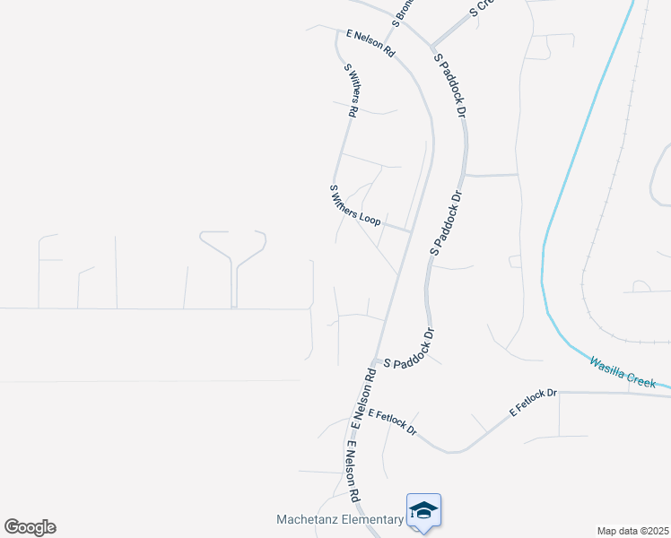 map of restaurants, bars, coffee shops, grocery stores, and more near 2505 South Gallop Circle in Wasilla