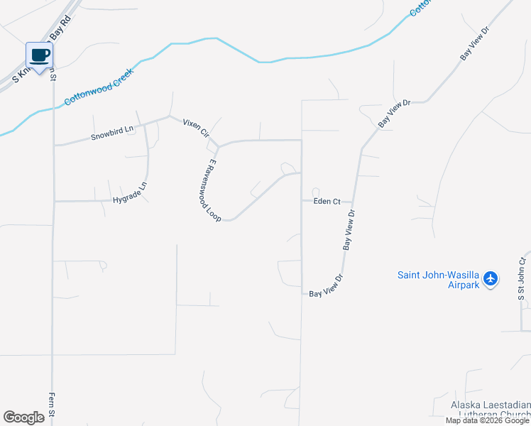 map of restaurants, bars, coffee shops, grocery stores, and more near 445 East Ravenswood Loop in Wasilla