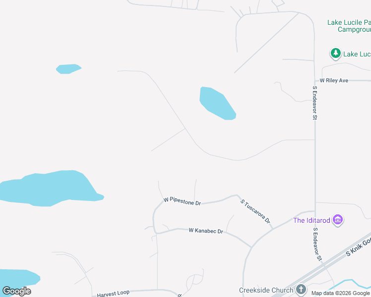 map of restaurants, bars, coffee shops, grocery stores, and more near 1810 South Redwing Circle in Wasilla
