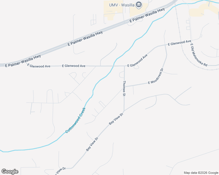 map of restaurants, bars, coffee shops, grocery stores, and more near 1300 S Bertha Ln in Wasilla