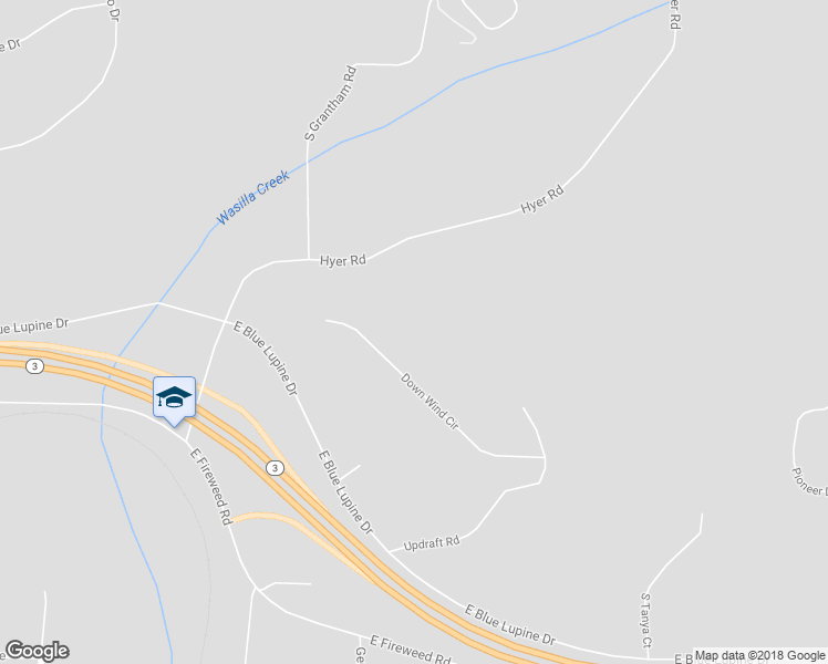 map of restaurants, bars, coffee shops, grocery stores, and more near 1301 Down Wind Circle in Palmer