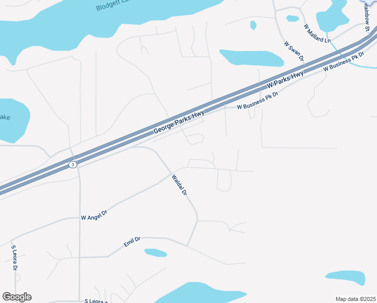 map of restaurants, bars, coffee shops, grocery stores, and more near 8641 West Angel Drive in Wasilla