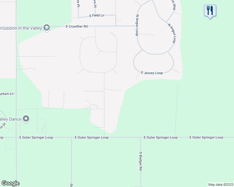 map of restaurants, bars, coffee shops, grocery stores, and more near 1003 Caulkins Street in Palmer