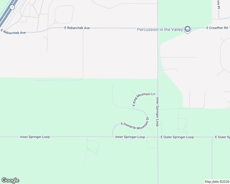 map of restaurants, bars, coffee shops, grocery stores, and more near 831 South Pinnacle Mountain Drive in Palmer