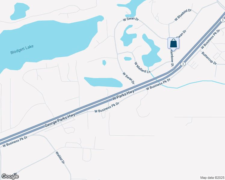 map of restaurants, bars, coffee shops, grocery stores, and more near 8431 West Parks Highway in Wasilla