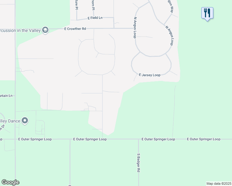 map of restaurants, bars, coffee shops, grocery stores, and more near 1003 Caulkins Street in Palmer