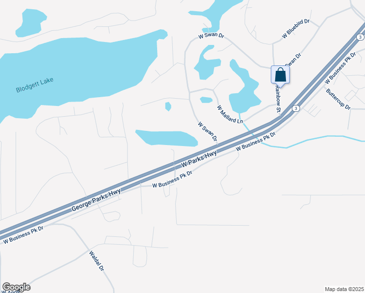 map of restaurants, bars, coffee shops, grocery stores, and more near 8431 W Parks Hwy in Wasilla