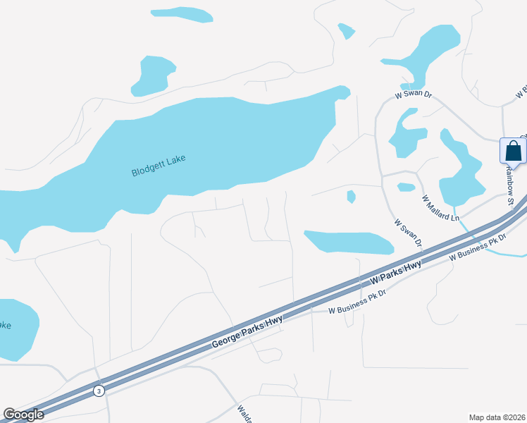 map of restaurants, bars, coffee shops, grocery stores, and more near 853 Scheele Drive in Wasilla