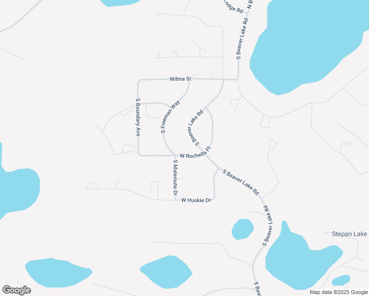map of restaurants, bars, coffee shops, grocery stores, and more near 15755 West Rochella Place in Wasilla