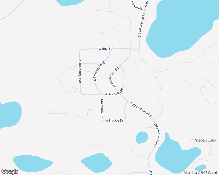 map of restaurants, bars, coffee shops, grocery stores, and more near 15755 West Rochella Place in Wasilla