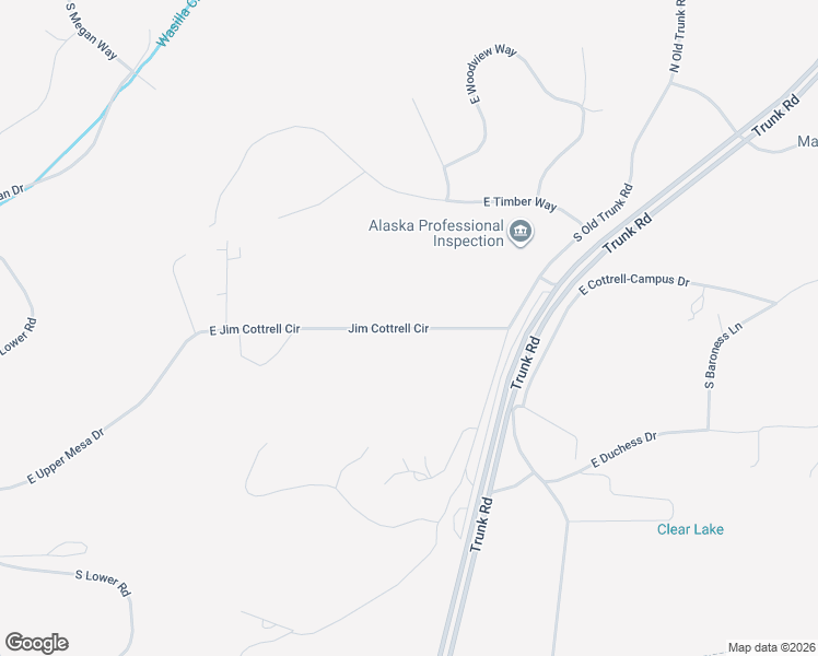 map of restaurants, bars, coffee shops, grocery stores, and more near Jim Cottrell Circle in Palmer