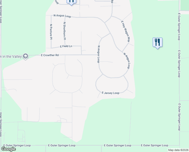 map of restaurants, bars, coffee shops, grocery stores, and more near 13708 East Jersey Loop in Palmer