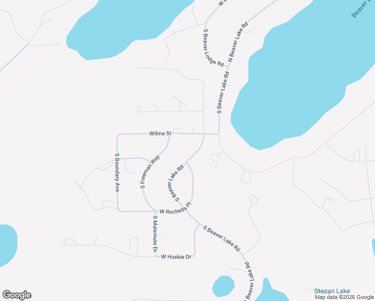 map of restaurants, bars, coffee shops, grocery stores, and more near 706 South Beaver Lake Road in Wasilla