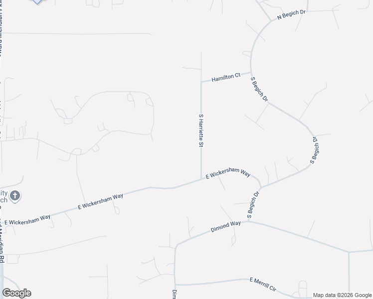 map of restaurants, bars, coffee shops, grocery stores, and more near 530 South Harriette Street in Wasilla