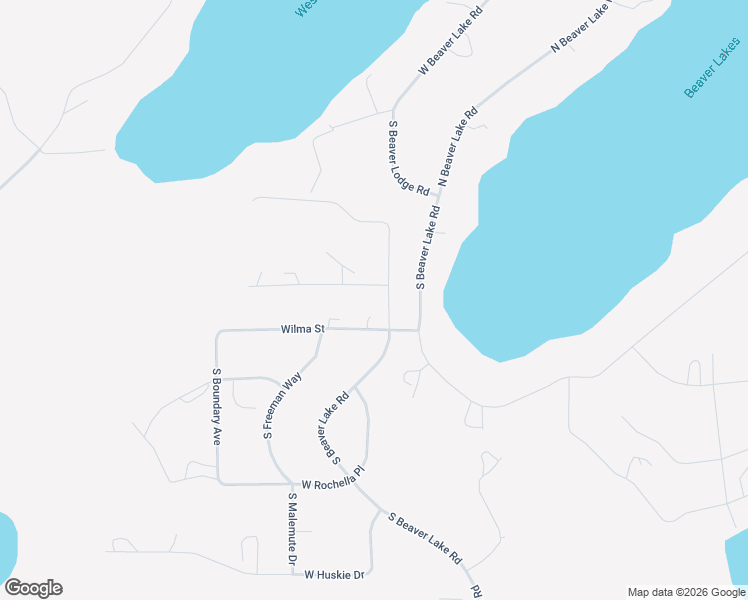 map of restaurants, bars, coffee shops, grocery stores, and more near 574 Tracy Drive in Wasilla
