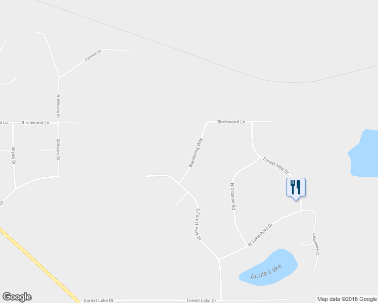 map of restaurants, bars, coffee shops, grocery stores, and more near 480 Wandering Way in Wasilla