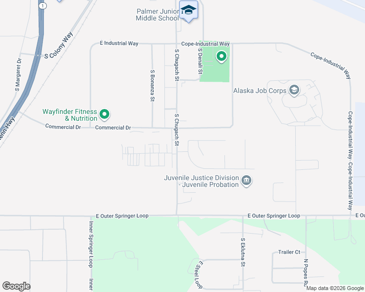 map of restaurants, bars, coffee shops, grocery stores, and more near 315 East Melissa Rose Circle in Palmer
