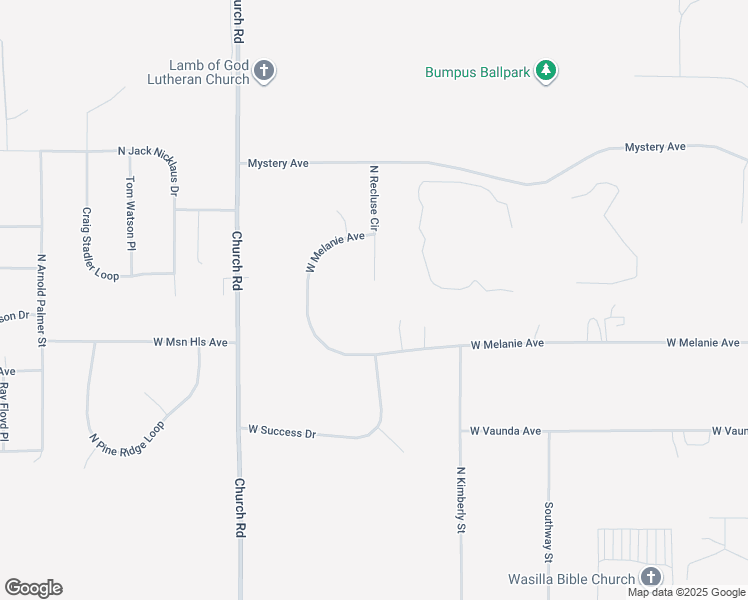 map of restaurants, bars, coffee shops, grocery stores, and more near 880 North Recluse Circle in Wasilla