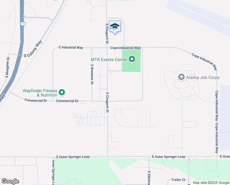 map of restaurants, bars, coffee shops, grocery stores, and more near 335 East Melissa Rose Circle in Palmer