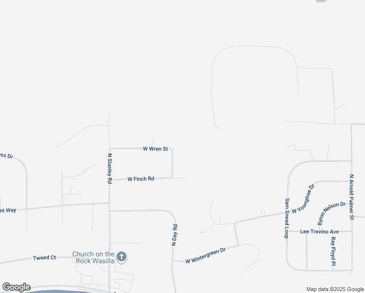 map of restaurants, bars, coffee shops, grocery stores, and more near 3371 West Wren Street in Wasilla