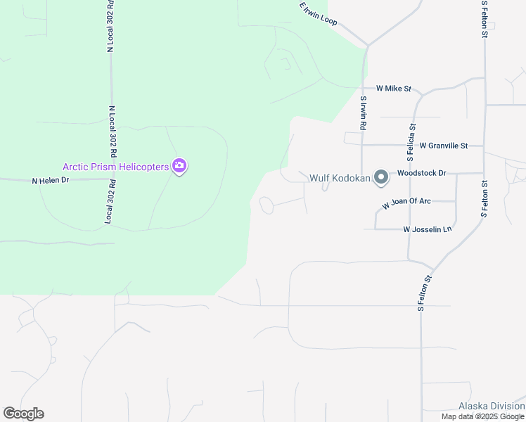 map of restaurants, bars, coffee shops, grocery stores, and more near 12100 East Woodstock Drive in Palmer