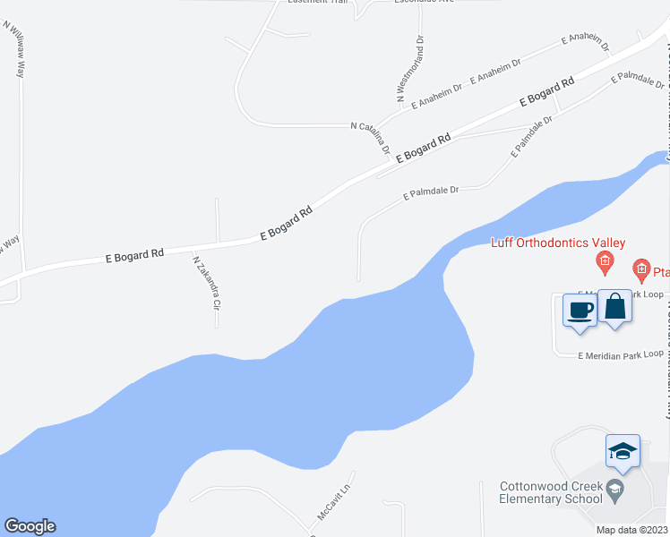map of restaurants, bars, coffee shops, grocery stores, and more near 2907 East Palmdale Drive in Wasilla