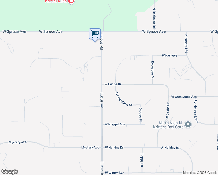 map of restaurants, bars, coffee shops, grocery stores, and more near 1100 West Cache Drive in Wasilla