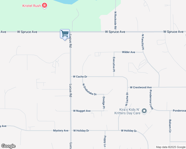 map of restaurants, bars, coffee shops, grocery stores, and more near 1001 West Cache Drive in Wasilla