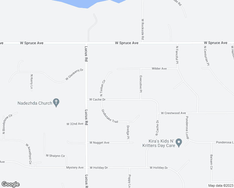 map of restaurants, bars, coffee shops, grocery stores, and more near 1001 West Cache Drive in Wasilla