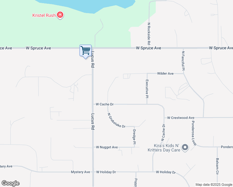 map of restaurants, bars, coffee shops, grocery stores, and more near 1001 West Cache Drive in Wasilla