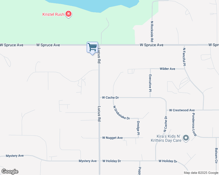 map of restaurants, bars, coffee shops, grocery stores, and more near 1100 West Cache Drive in Wasilla