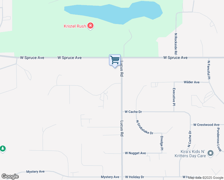 map of restaurants, bars, coffee shops, grocery stores, and more near 1252 West Glenkerry Drive in Wasilla