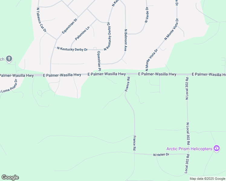 map of restaurants, bars, coffee shops, grocery stores, and more near 11300 E Palmer-Wasilla Hwy in Palmer
