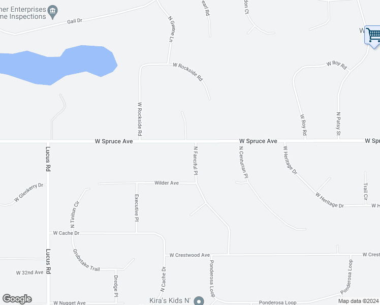 map of restaurants, bars, coffee shops, grocery stores, and more near 1750 North Fanciful Place in Wasilla