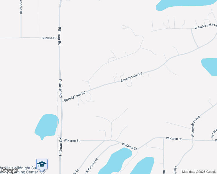 map of restaurants, bars, coffee shops, grocery stores, and more near 6911 Beverly Lake Road in Wasilla