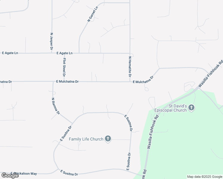 map of restaurants, bars, coffee shops, grocery stores, and more near 960 East Mulchatna Drive in Wasilla