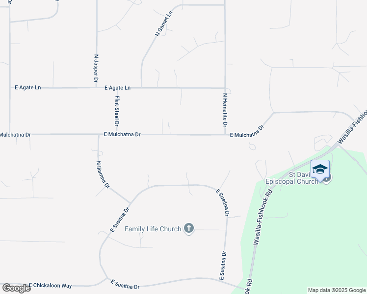 map of restaurants, bars, coffee shops, grocery stores, and more near 960 East Mulchatna Drive in Wasilla