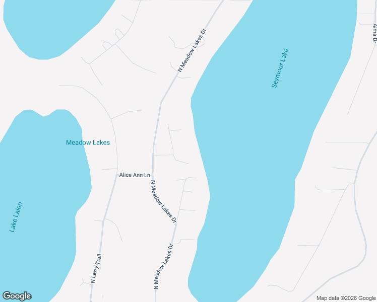 map of restaurants, bars, coffee shops, grocery stores, and more near 2527 Christine Drive in Meadow Lakes