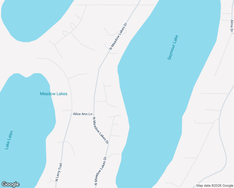 map of restaurants, bars, coffee shops, grocery stores, and more near 2527 Christine Drive in Meadow Lakes